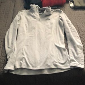 Light grey north face fleece